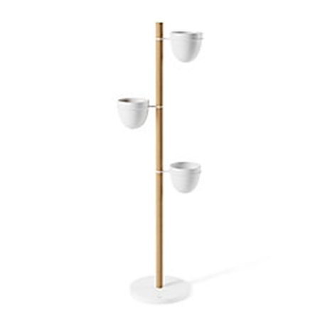 UMBRA Umbra 1013880-668 Floristand Planter; White & Natural 1013880-668